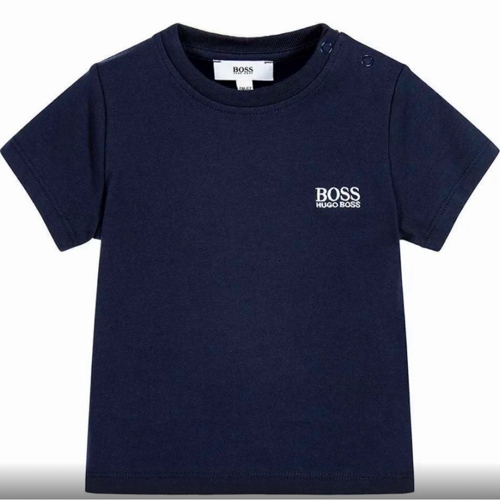 ⭐️Boss navy logo t shirt 6 months